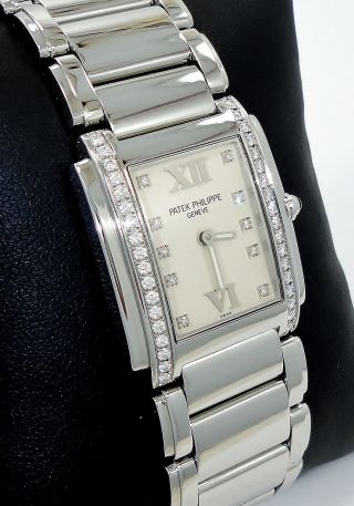 Patek Philippe Twenty 4 Factory Diamonds Steel Ladies Watch 4910 /10a - 011