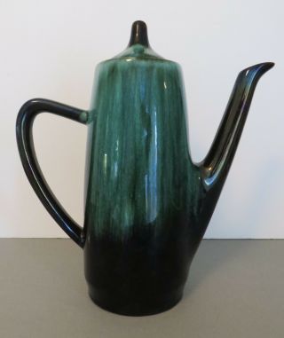 Blue Mountain Pottery,  Canada,  Blue/green Glaze,  Marked,  Mid - Century Coffee Pot