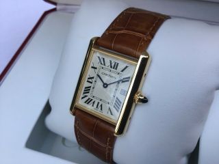 Cartier Tank Louis 18k Yellow Gold W1529756 & Complete