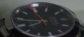 Rolex Milgauss Stainless Steel Black Dial Watch - Cert & Box M 116400 - 4