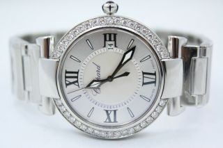 Chopard Imperiale 36mm Stainless Steel Diamond Encrusted Watch 388532 - 3002
