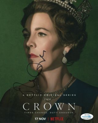 Olivia Colman The Crown Autographed Signed 8x10 Photo Acoa 2