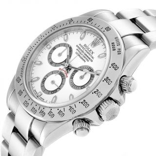 Rolex Daytona White Dial Chronograph Stainless Steel Mens Watch 116520 5