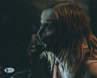 Olivia Taylor Dudley Signed 8x10 Photo Paranormal Activity The Magicians Bas