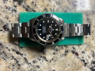 Rolex Submariner 16610 Black Date Dial Stainless Steel Men ' s Watch 5