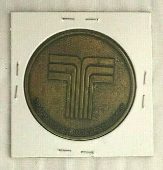 Vintage Transamerica Insurance Group 1950 First Package Policy Token - 1 1/2 "