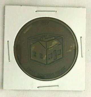 Vintage Transamerica Insurance Group 1950 First Package Policy Token - 1 1/2 