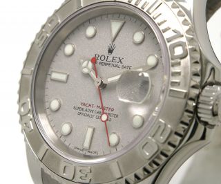 2001 Rolex Yachtmaster 16622,  Stainless Steel,  Platinum Bezel,  Silver Dial 3