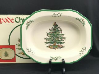 Spode Christmas Tree 11 1/4 " Large Vegetable Serving Bowl,  China,  Dish W/ Box