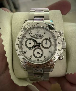 2010 Rolex Daytona 116520 40mm White Dial Stainless Steel,  Papers