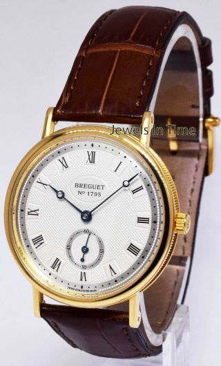 Breguet Classique 18k Yellow Gold Thin Mens Watch 3910 4