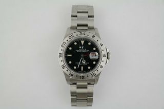 Men ' s Rolex Explorer II 16570 Black Dial Stainless Steel Oyster Band Circa 1990 2