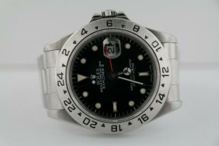 Men ' s Rolex Explorer II 16570 Black Dial Stainless Steel Oyster Band Circa 1990 5