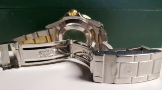 Rolex Submariner Date Blue Two Tone 18 K Gold Men ' s Watch - 16613 6