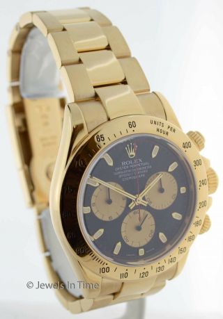 Rolex Daytona Chronograph 18k Yellow Gold Paul Newman Dial Mens Watch 116528 3
