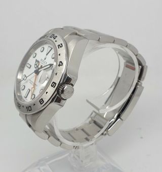 Rolex Explorer II 216570 Mens 42mm Steel Polar White Dial Watch B&Ps 3