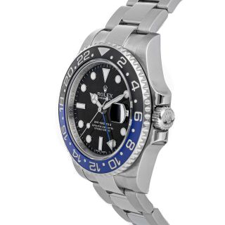 Rolex GMT - Master II Batman Auto 40mm Steel Mens Oyster Bracelet Watch 116710BLNR 3