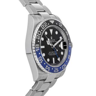 Rolex GMT - Master II Batman Auto 40mm Steel Mens Oyster Bracelet Watch 116710BLNR 4