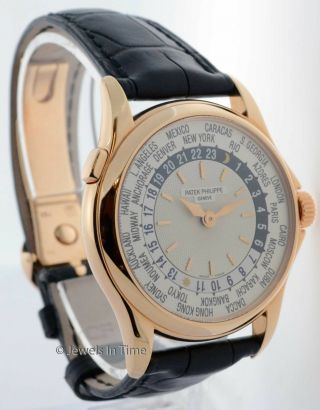 Patek Philippe World Time 5110 18K Rose Gold Mens Watch Box/Papers 5110R 3