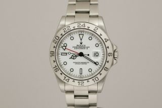 Rolex Explorer Ii 16570 White “swiss Only” Dial Watch U Series Polar