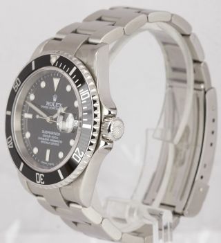 2007 Rolex Submariner Date 16610 T Stainless Dive Watch SEL NO - HOLES Pre - Ceramic 2