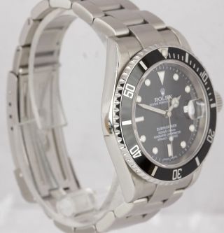 2007 Rolex Submariner Date 16610 T Stainless Dive Watch SEL NO - HOLES Pre - Ceramic 3