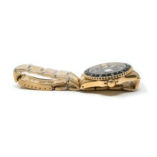 Rolex GMT Master II 18K Yellow Gold Oyster Bracelet Men ' s Watch 16718 3