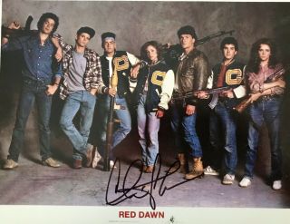Rare Charlie Sheen Signed Red Dawn 8x10 Photo Authentic Autograph 80’s