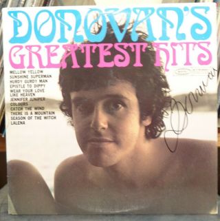Donavan Leitch Autograph Signed Greatest Hits Lp Record