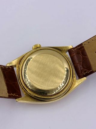 Vintage Rolex 18k Gold Datejust 1601 Ref 36mm Men 