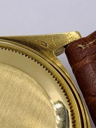 Vintage Rolex 18k gold Datejust 1601 Ref 36mm men ' s watch 4