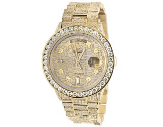 18K Yellow Gold Rolex 18038 Day - Date Presidential Diamond Watch 17 Ct 5
