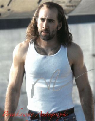 Nicolas Cage Signed 8x10 Photo Proof Autographed Con Air 2
