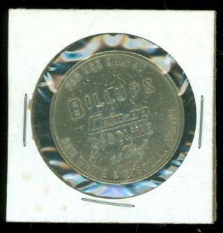 Billups Coin - Op Gasoline B.  E.  Boyd Ben White & Russell,  Austin Texas
