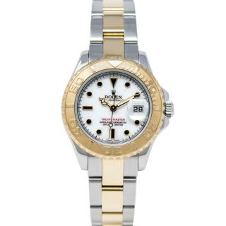 Rolex Lady Yacht - Master Steel & Gold 169623 Wristwatch - White