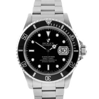 Vintage 1990 Rolex Submariner 16610 W Serial Owned From