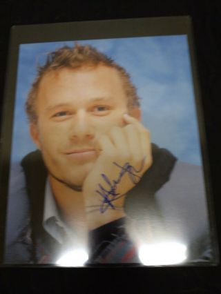 Heath Ledger Signed Photo