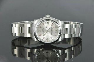 Ladies Rolex 31mm Oyster Perpetual Stainless Steel Pink Marker Wrist Watch 17720 5