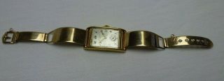 Vintage Patek Philippe 18k Gold Wrist Watch 10k Gold Band Ref 1560 Ladies