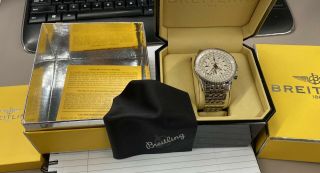 Breitling Navitimer Montbrillant Datora A21330 Immaculate.  Full Set Box,  Papers
