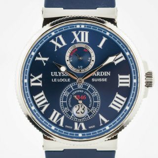 Ulysse Nardin Maxi Marine Chronometer,  Ref 263 - 67,  Men’s,  Stainless Steel,  Blue
