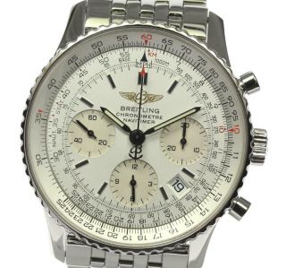 Breitling Navitimer A23322 Chronograph Silver Dial Automatic Men 