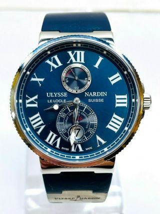 Ulysse Nardin Maxi Marine Chronometer Ref 263 - 67 Men’s Stainless Steel Blue