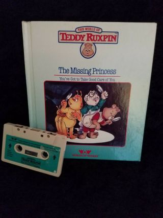 Teddy Ruxpin - The Missing Princess - Book And Tape 1985 Worlds Of Wonder