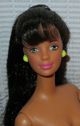 Nude Barbie Doll Mattel Aa African American Mackie Lemon - Lime Sorbet For Ooak