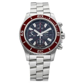 Breitling A13341 Superocean Limited Edition Burgundy Steel Automatic Men 