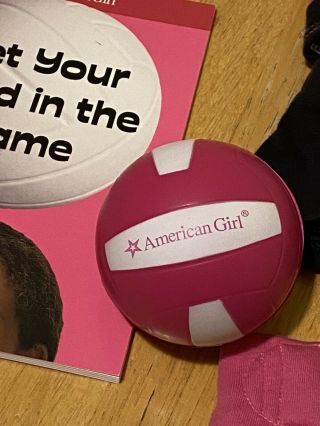 American Girl - Pink Volleyball Outfit SET for Doll - With Ball And Book 3