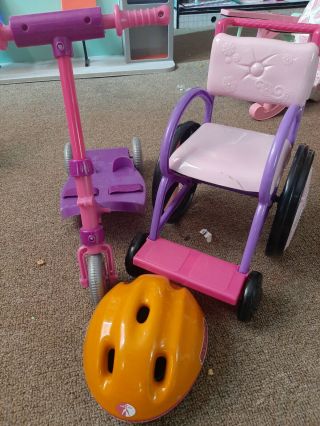 My Life Doll Wheelchair And Scooter With Helmet
