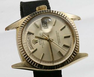 Custom Made After Market 18k Solid Yellow Gold 36mm 1803 Day - Date President