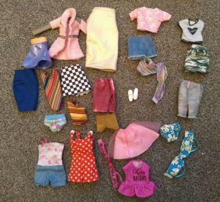 Doll Clothes Bundle Over 20 Items " Casual " Clothing Items For Barbie Sized Dolls